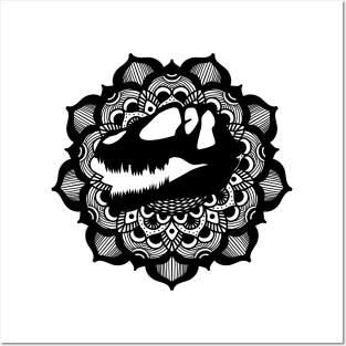 Mandala T Rex Posters and Art